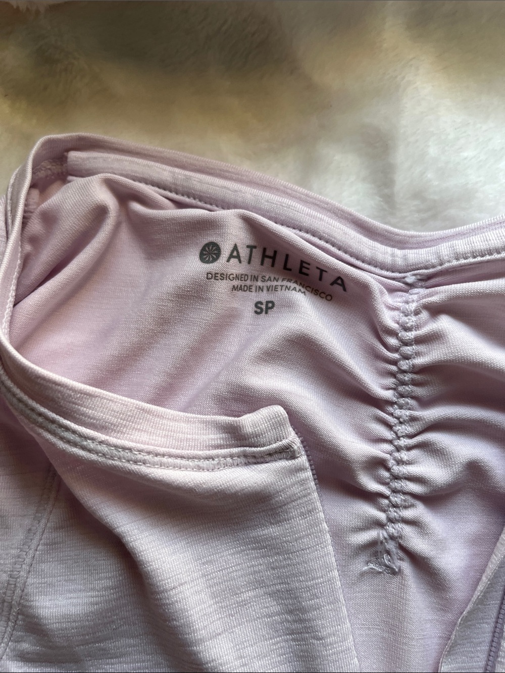 Athleta Pacifica Contoured Quarter-zip Tank in light lavender - Picture 2 of 5